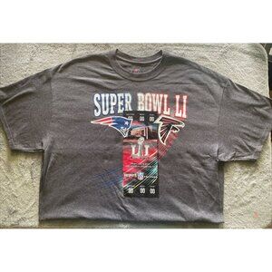 Superbowl LI T-Shirt 2017 New England Patriots Atlanta Falcons Sz XL NFL Sports